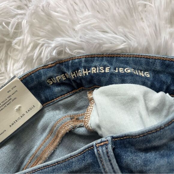 American Eagle Jeans Super High Rise Jegging New Womens Size 2 X Long - Picture 6 of 10